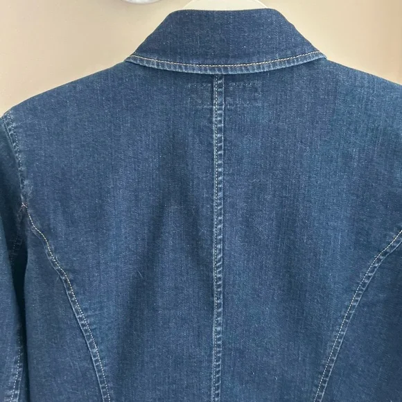 Lauren Ralph Lauren size 6 Peplum Denim Jacket - Picture 15 of 16